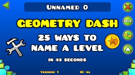 ogg plays when the coins appear on the screen at the end of a level, it also plays when claiming your. . Geometry dash level name generator